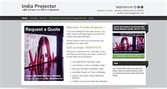Desktop Screenshot of ledscreenonrentinmumbai.com